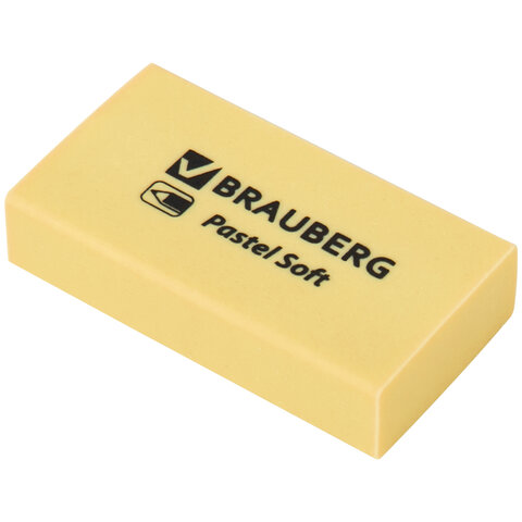Ластики BRAUBERG PASTEL SOFT НАБОР 6 шт., размер ластика 45х25х10 мм, экологичный ПВХ, 271340 - фото 4