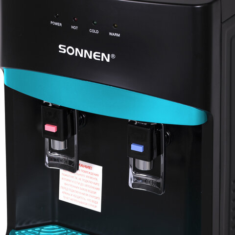 Кулер для воды SONNEN FSC-02W TURBO напольный, ТУРБОНАГРЕВ/ОХЛАЖДЕНИЕ КОМПРЕССОРНОЕ, шкаф, 2 крана, черный, 456171 - фото 11