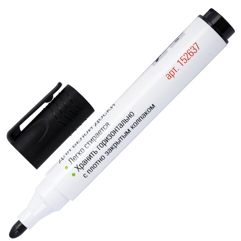 Маркеры стираемые для белой доски, НАБОР 4 ЦВЕТА, STAFF "MANAGER" WBM-300, 3 мм, с клипом, 152637 - фото 7