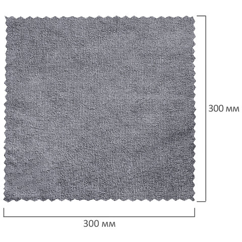 Салфетки из МИКРОФИБРЫ 30х30 см, GRAY & BLACK, big pack, КОМПЛЕКТ 10 штук, 180 г/м2, LAIMA HOME, 700610 - фото 8