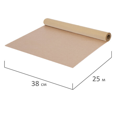 Бумага для выпечки силиконизированная, пергамент 38 см х 25 м, цвет коричневый, LAIMA, CH, 609583 - фото 4