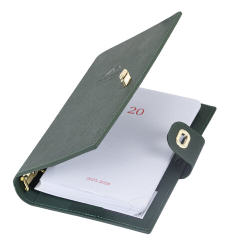 Ежедневник-органайзер недатированный B5 167х240 мм BRAUBERG "Nova", под кожу, 160 л., зеленый, 116202 - фото 4