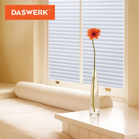 Пленка на окно самоклеящаяся статическая БЕЗ КЛЕЯ, солнцезащитная, 67,5х150 см, "Жалюзи", DASWERK (ДАСВЕРК), 607970 - фото 8