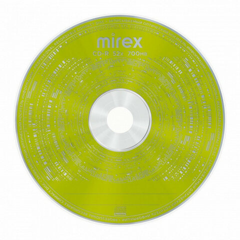 Диск CD-R MIREX Random Color, 700 Мб, 48x, Cake Box (упаковка на шпиле), КОМПЛЕКТ 50 шт., цветные, UL120009A8B - фото 4