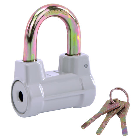 Замок навесной алюминиевый 60 мм цилиндрический "Стандарт", 3 ключа, RABBITEX (РАББИТЕКС), 671307 - фото 2