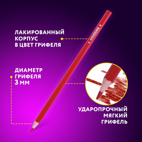Карандаши цветные ЮНЛАНДИЯ "ДОМИКИ", 12 цветов, шестигранные, грифель 3 мм, 181836 - фото 9