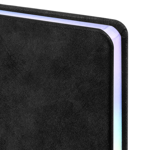 Ежедневник датированный 2026 А5 138х213 мм, BRAUBERG "Ice", под кожу, черный, 117393 - фото 4