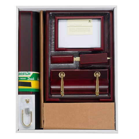 Набор подарочный настольный BESTAR "Artemis" из дерева, 11 предметов, цвет "красное дерево", 236358 - фото 2