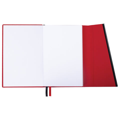 Ежедневник недатированный А5 145х213 мм BRAUBERG "Vogue", под кожу, магнитный клапан, 160 л., красный, 116225 - фото 5