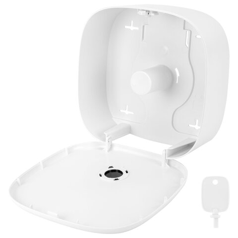 Диспенсер для туалетной бумаги LAIMA PROFESSIONAL PREMIUM (Система T2), малый, белый, ABS-пластик, 609514 - фото 5