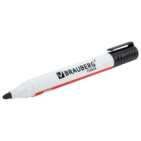 Маркер стираемый для белой доски ЧЕРНЫЙ, BRAUBERG "ULTRA WHITEBOARD MARKER", 3 мм, с клипом, 152634 - фото 7