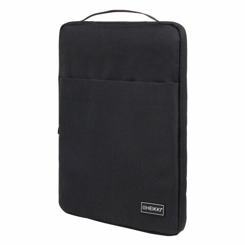 Чехол для ноутбука HEIKKI OPTION MAX 15,6'' (ХЕЙКИ), с ручкой и карманом, черный, 39х27х3 см, 272602 - фото 1