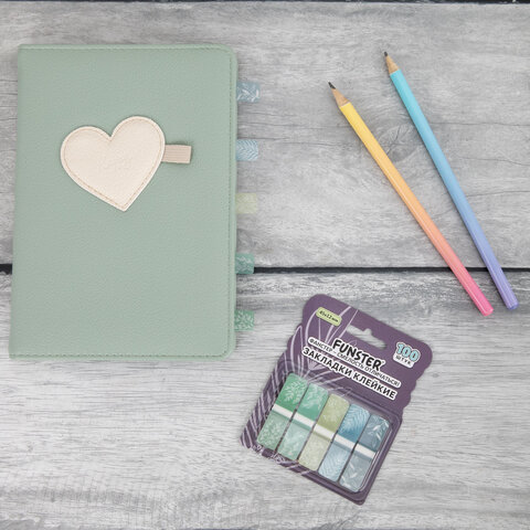 Закладки клейкие Z-сложения FUNSTER (ФАНСТЕР) "Флора", 45х12 мм, 100 шт. (5 цветов х 20 листов), в диспенсере, 116699 - фото 5