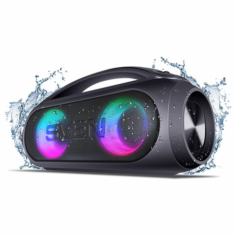Колонка портативная SVEN PS-380, 40 Вт, TWS, Bluetooth, FM, USB, черный, SV-021290 - фото 1