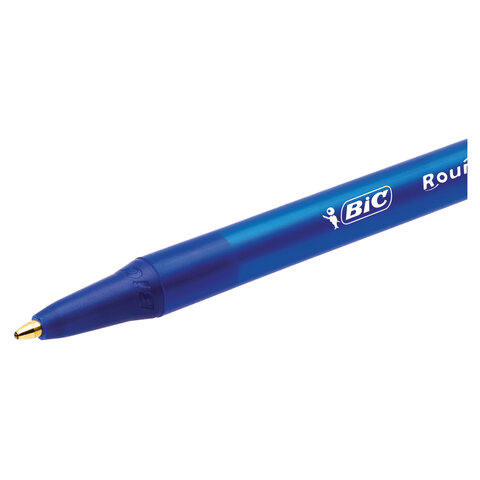 Ручки шариковые автоматические BIC "Round Stic Clic", НАБОР 3 шт., СИНИЕ, линия письма 0,32 мм, блистер, 926374 - фото 8