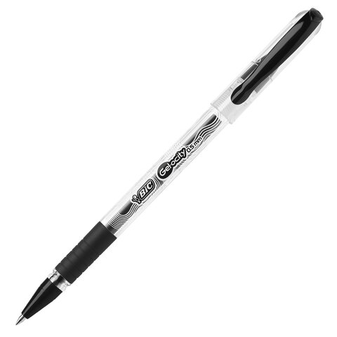 Ручка гелевая с грипом BIC "Gelocity Stic", ЧЕРНАЯ, узел 0,5 мм, линия письма 0,29 мм, CEL1010266 - фото 8