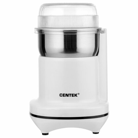 Кофемолка CENTEK CT-1365, мощность 250 Вт, вместимость 70 г, пластик, белая, CT-1365 White - фото 1