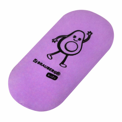 Ластики BRAUBERG KIDS "Fruits", НАБОР 6 штук, 50х23х10 мм, овальные, ассорти, 272669 - фото 7