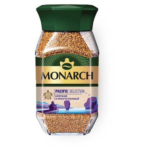 Кофе растворимый MONARCH "Pacific Selection" 150 г, стеклянная банка, сублимированный, 4024638 - фото 1
