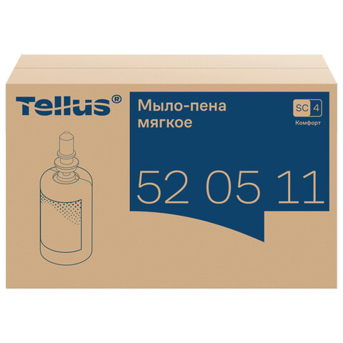 Картридж с жидким мылом-пеной одноразовый Tellus/TORK (Система S4) Advanced, мягкое, 1 л, 520511 - фото 2