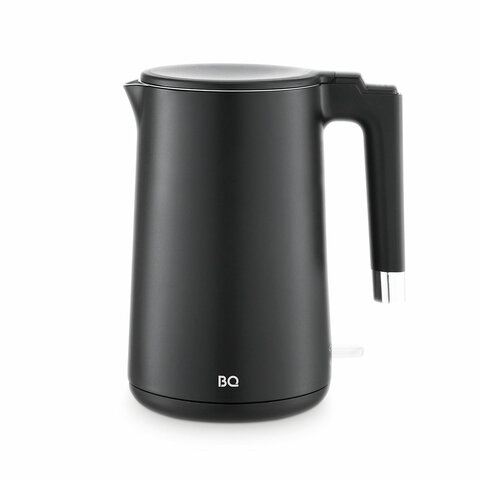 Чайник электрический с двойными стенками BQ (БИ-КЬЮ) KT1720P, 1,5 л, 2200 Вт, черный, 86198281 - фото 1