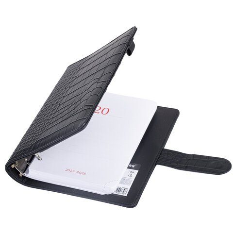 Ежедневник-органайзер недатированный B6 150x190 мм BRAUBERG "Comodo", под кожу, 160 л., черный, 116205 - фото 6