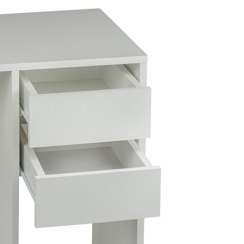 Стол письменный/компьютерный BRABIX "Scandi CD-017", 900х450х750 мм, 2 ящика, белый, 641894, ЦБ013706-1 - фото 7