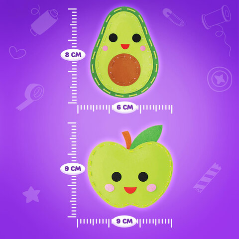 Набор для шитья игрушки из фетра "Вкусняшки", 10 игрушек, ЮНЛАНДИЯ, 664734 - фото 14