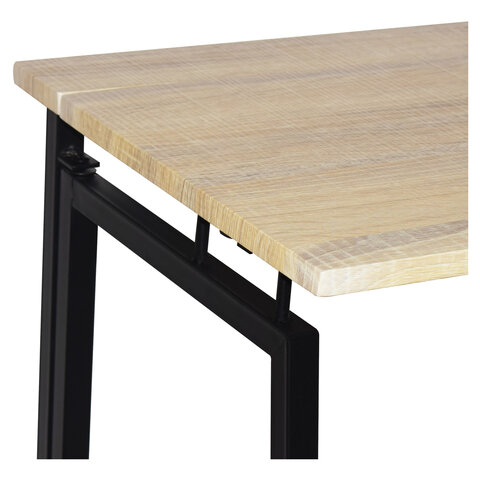 Стол на металлокаркасе BRABIX "LOFT CD-001", 800х440х740 мм, складной, цвет дуб натуральный, 641211 - фото 7