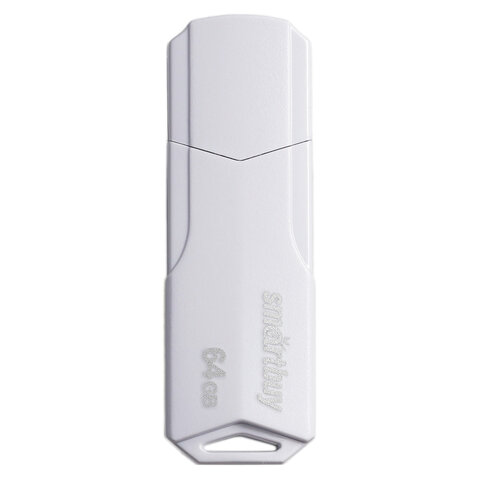 Флеш-диск 64 GB SMARTBUY Clue, USB 2.0, белый, SB64GBCLU-W - фото 2