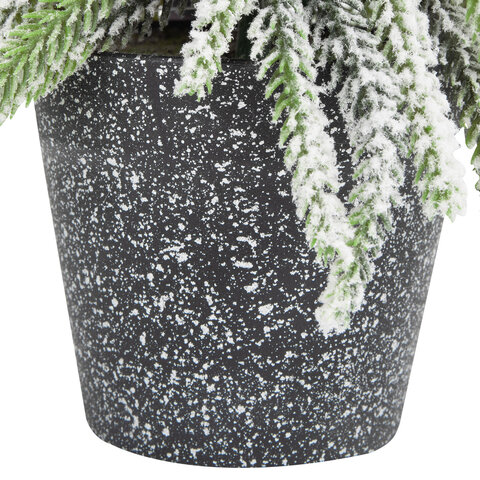 Ель новогодняя искусственная 25 см, "Елка-гном", заснеженная с декором, литой ПЭТ, ЗОЛОТАЯ СКАЗКА, 592515 - фото 5