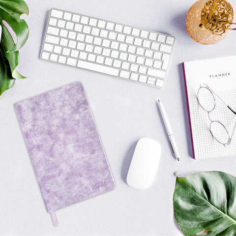 Ежедневник датированный 2026 А5 138х213 мм, BRAUBERG "Ice", под кожу, сиреневый, 117392 - фото 13