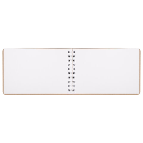 Скетчбук, белая бумага 120 г/м2 + крафт 80 г/м2 142х212 мм, 60 + 20 л., гребень, BRAUBERG ART DEBUT, 112981 - фото 3