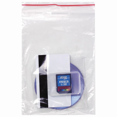 Пакеты с замком ZIP LOCK "зиплок", комплект 100 шт., 120х170 мм, ПВД, толщина 35 микрон, BRAUBERG, 606212 - фото 2