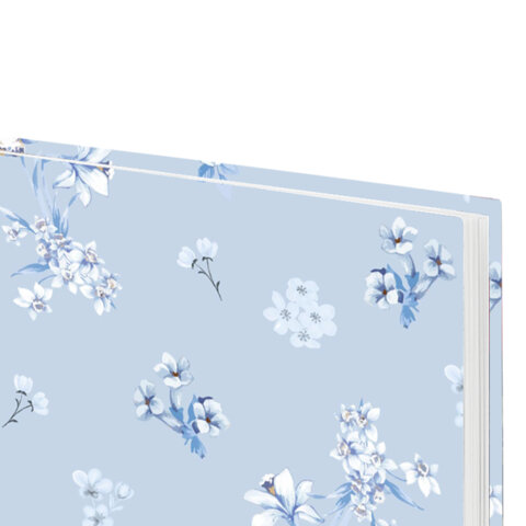 Ежедневник датированный 2026 145х215 мм, А5, STAFF, ламинированная обложка, "Blue Flowers", 117316 - фото 4