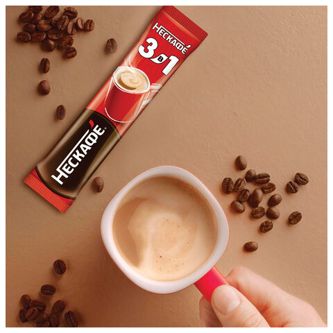 Кофе растворимый порционный NESCAFE "3 в 1 Классик", КОМПЛЕКТ 20 пакетиков по 14,5 г, 12460849 - фото 19