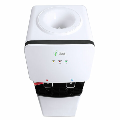 Кулер для воды ECOTRONIC J1-LCE XS, напольный, НАГРЕВ/ОХЛАЖДЕНИЕ ЭЛЕКТРОННОЕ, шкаф, 2 крана, белый, 11660 - фото 5