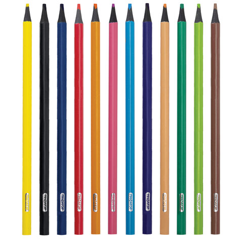 Карандаши цветные ПИФАГОР СТАНДАРТ 12 цветов, трехгранный корпус, 182087 - фото 3