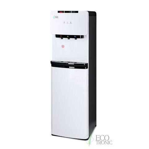 Кулер для воды ECOTRONIC K41-LX, напольный, НИЖНЯЯ ЗАГРУЗКА, нагрев/охлаждение, 3 крана, белый 11744 - фото 2