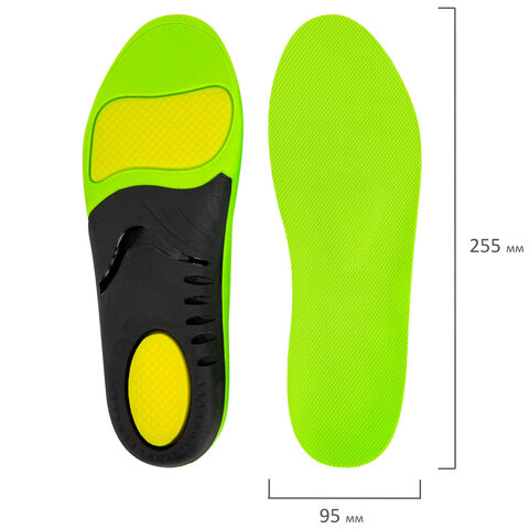 Стельки для кроссовок СПОРТИВНЫЕ КАРКАСНЫЕ, материал PU PRO SPORT, размер RU 38-39 / EU 39-40, с линиями выреза, SHEGRA (ШЕГРА), 700766 - фото 8