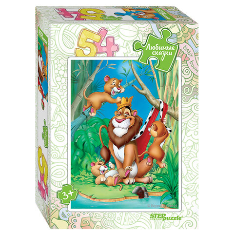 Пазл картонный 54 элемента, "Любимые сказки", АССОРТИ, поле 18х13,5 см, STEP PUZZLE - фото 6