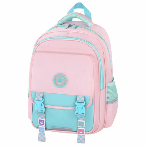 Рюкзак BRAUBERG SNAP, 2 отделения, 3 кармана, "Light pink", 39х28х16 см, 272067 - фото 1