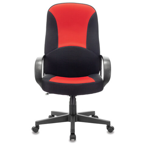 Кресло офисное BRABIX "City EX-512", ткань черная/красная, TW, 531408 - фото 4