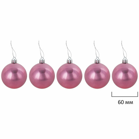 Шары новогодние ёлочные "Elegant Pink" 77 предметов, розовый/белый, ЗОЛОТАЯ СКАЗКА, 591715 - фото 6