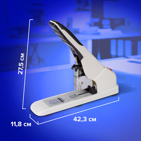 Степлер ЭНЕРГОСБЕРЕГАЮЩИЙ МОЩНЫЙ №24/6-23/17 BRAUBERG "Easy Press", до 120 листов, БЕЗ УСИЛИЙ, 227664 - фото 13
