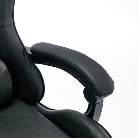 Кресло компьютерное BRABIX "Dexter GM-135", подножка, две подушки, экокожа, черное, 532800 - фото 12