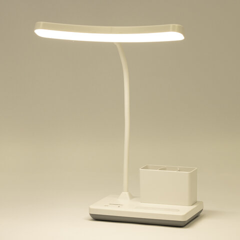 Настольная лампа / светильник беспроводная SONNEN PT-301, органайзер, USB, LED, 4 Вт, 3 режима, 238778 - фото 13