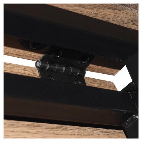 Стол на металлокаркасе BRABIX "LOFT CD-001", 800х440х740 мм, складной, цвет морёный дуб, 641209 - фото 9
