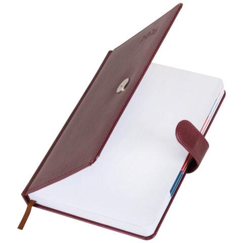 Ежедневник датированный 2026 А5 148х218 мм, GALANT "Ritter", под кожу, бордовый, 117493 - фото 3