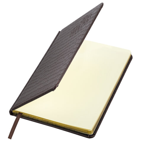 Еженедельник датированный 2026 А5 145х215 мм, BRAUBERG "Comodo", под кожу, темно-коричневый, 117166 - фото 3